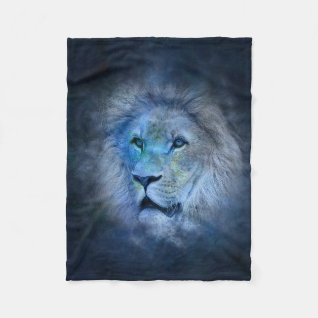 Leo Astrological Zodiac Sign Fleece Blanket (Front)
