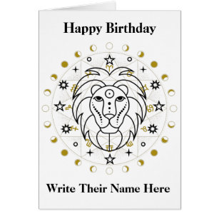 Leo Astrology Birthday Card July 23-August 22