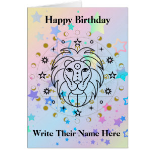 Leo Astrology Birthday Card July 23-August 22