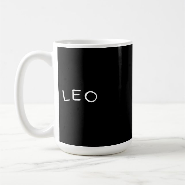 Leo Astrology Coffee Tea Mug  (Left)