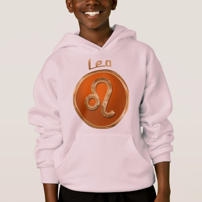 Leo Astrology Glyph Hoodie (Front)