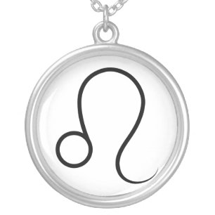 leo astrology zodiac horoscope greek symbol silver plated necklace