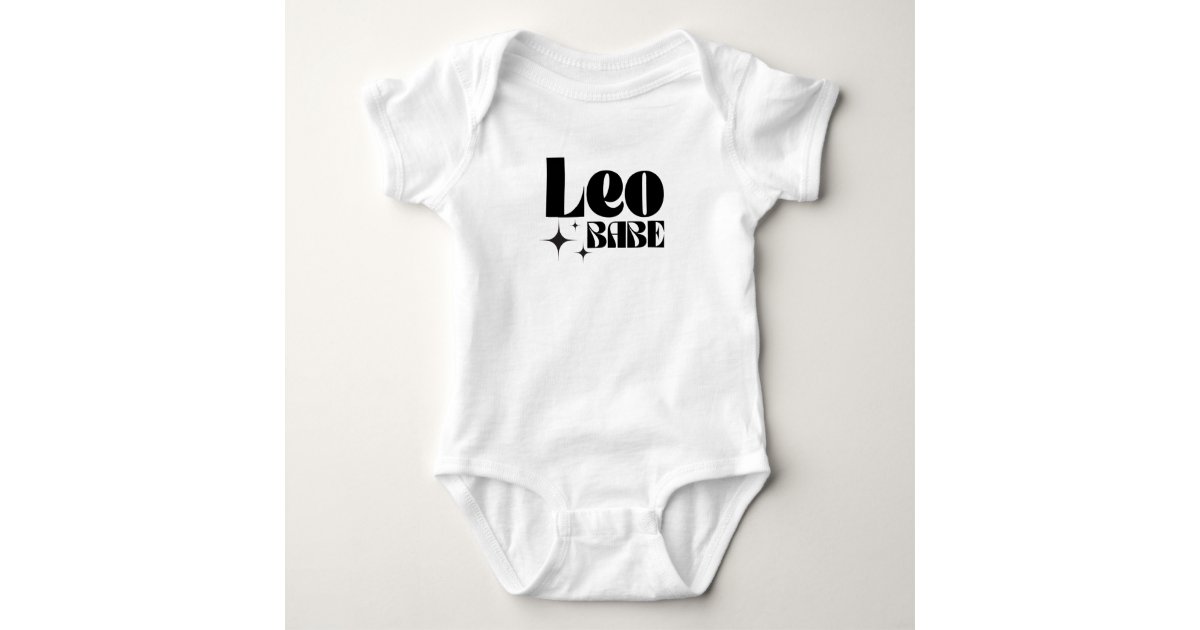 Leo Babe Zodiac Sign Baby Bodysuit