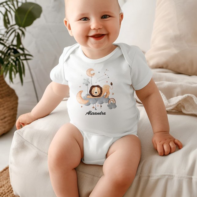 Leo Baby: Little Lion's Majesty Personalized Baby Bodysuit (Creator Uploaded)