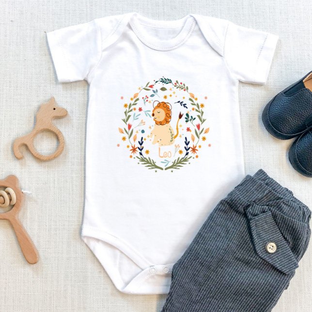 Leo Baby Outfit - Little Lion Zodiac Sign  Baby Bodysuit (Creator Uploaded)