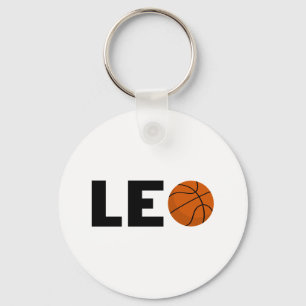 Leo Basketball Keychain