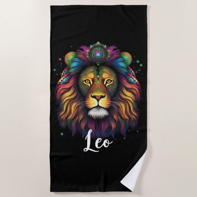 Leo Beach Towel (Front)