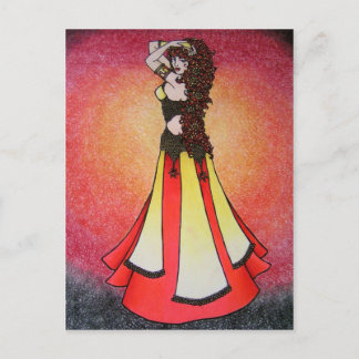 Leo Belly Dancer Postcard