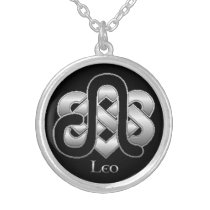 Leo Birth Sign Celtic Knot Zodiac Necklace