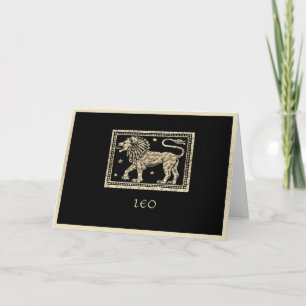 Leo Birthday Card