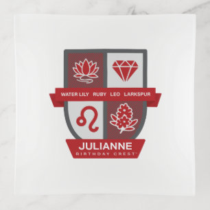 Leo Birthday Crest™ for July 23-31 Trinket Tray
