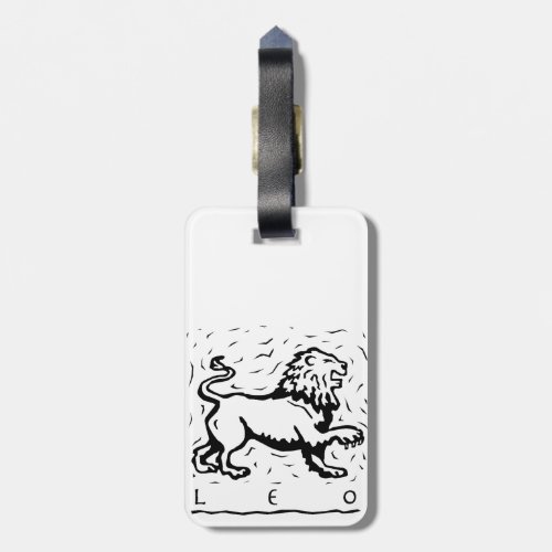 Leo Birthday Year Astrological Zodiac Sign Luggage Tag