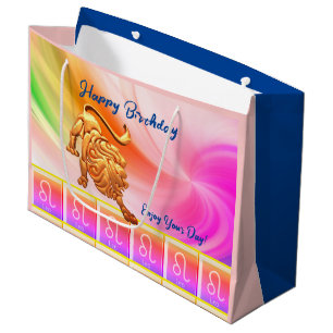 Leo - Birthday Zodiac Large Gift Bag