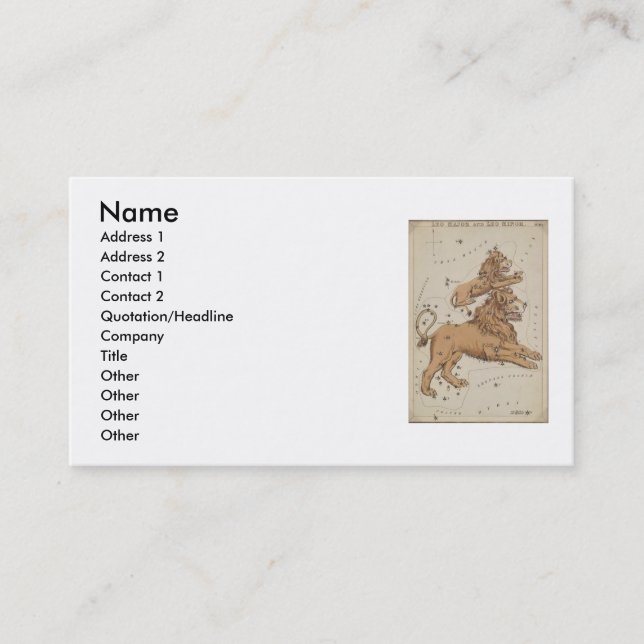 Leo Business Card (Front)