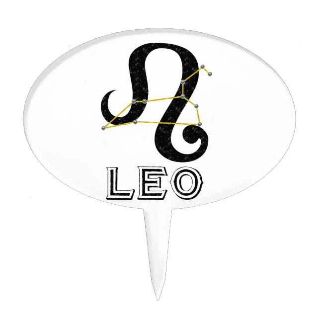 Leo Cake Topper (Front)