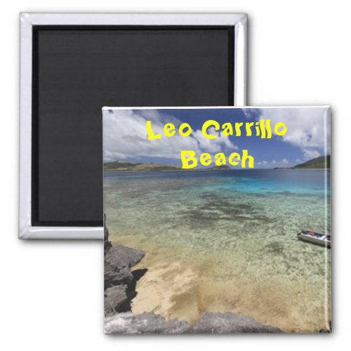 leo carrillo beach malibu californa magnet