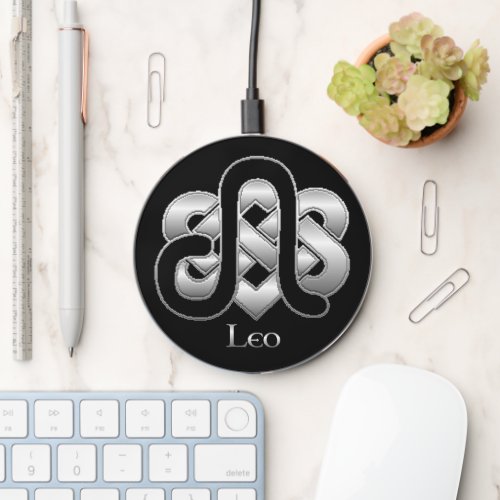 Leo Celtic Zodiac Sign   Wireless Charger