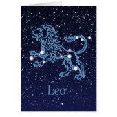 Leo Constellation and Zodiac Sign with Stars (Front)