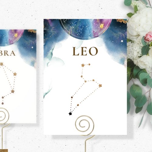 Leo Constellation Celestial Table Number