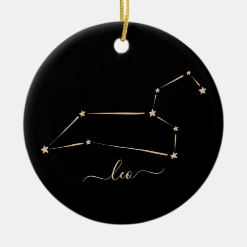 Leo Constellation Ceramic Ornament