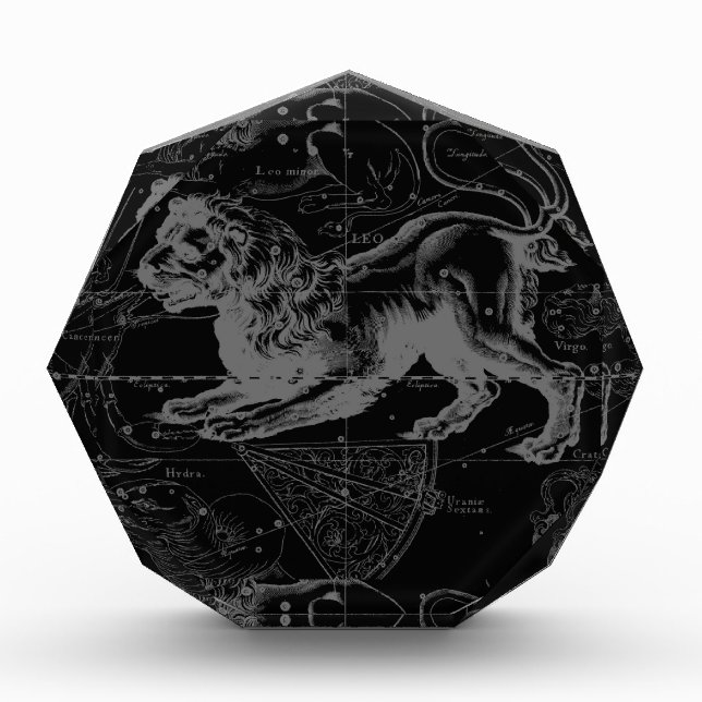 Leo Constellation Hevelius 1690 Decor Award (Front)