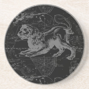 Leo Constellation Hevelius 1690 Decor Drink Coaster