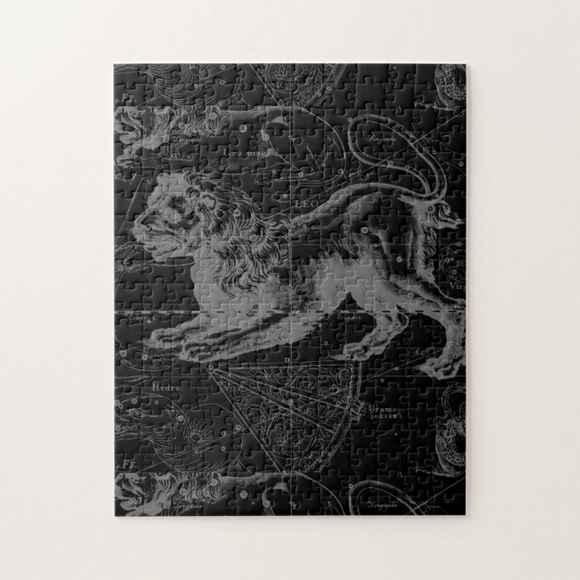 Leo Constellation Hevelius 1690 Decor Jigsaw Puzzle (Vertical)