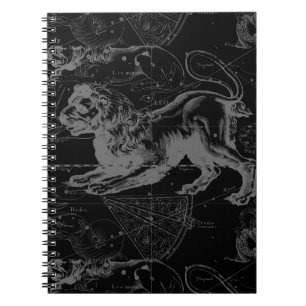Leo Constellation Hevelius 1690 Decor Notebook
