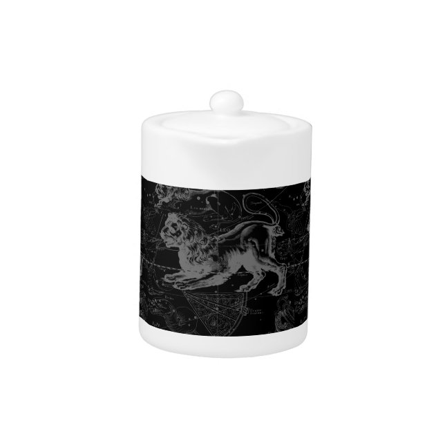 Leo Constellation Hevelius 1690 Decor Teapot (Front)