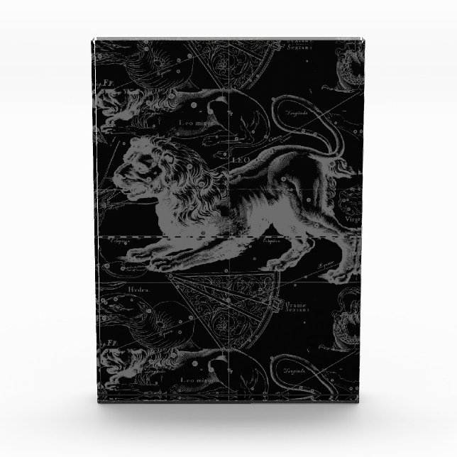 Leo Constellation Hevelius 1690 July23 - August 22 Acrylic Award (Front)