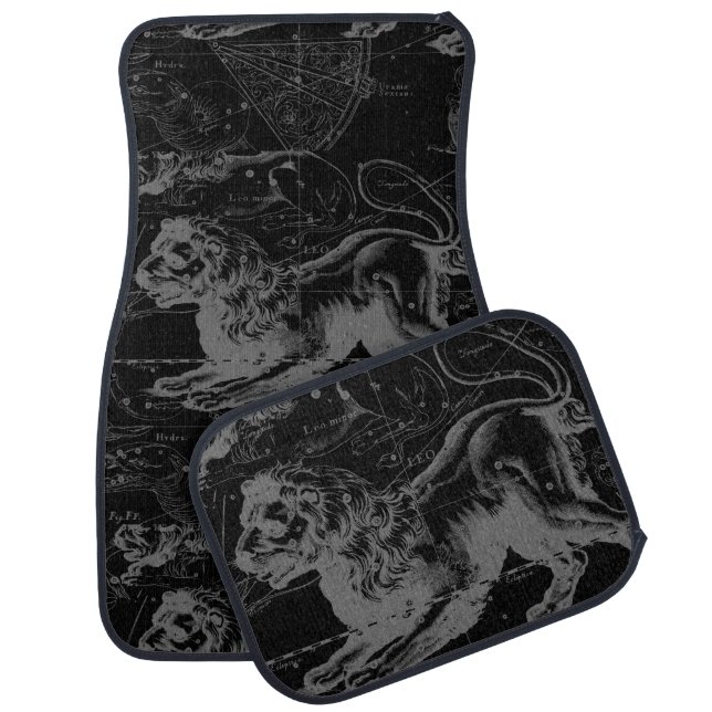 Leo Constellation Hevelius 1690 July23 - August 22 Car Mat (Set)