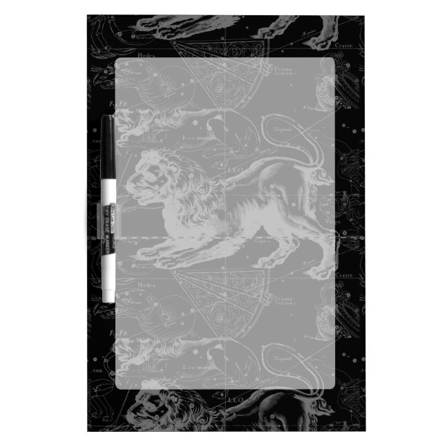 Leo Constellation Hevelius 1690 July23 - August 22 Dry-Erase Board (Front)