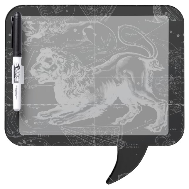 Leo Constellation Hevelius 1690 July23 - August 22 Dry-Erase Board (Front)