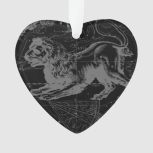 Leo Constellation Hevelius 1690 July23 - August 22 Ornament