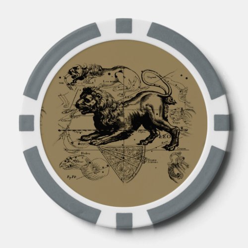 Leo Constellation Hevelius 1690 July23 _ August 22 Poker Chips