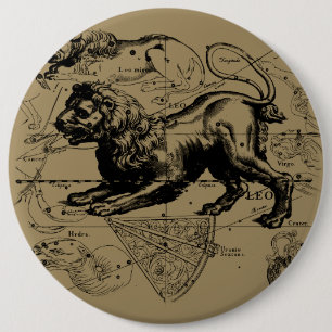 Leo Constellation Hevelius 1690 July 23  August 22 Button