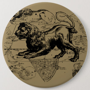 Leo Constellation Hevelius 1690 July 23  August 22 Button