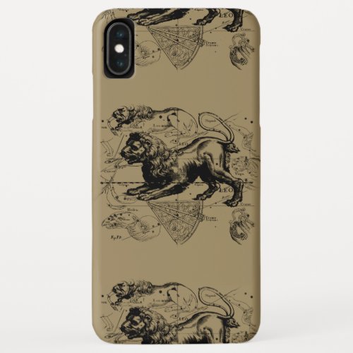 Leo Constellation Map Hevelius circa 1690 iPhone XS Max Case