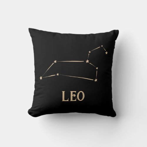 Leo Constellation Throw Pillow