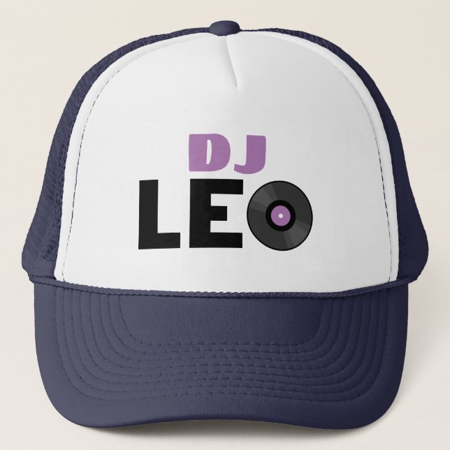 Leo DJ Trucker Hat (Front)