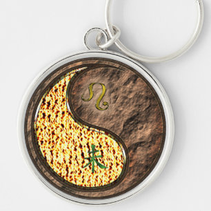 Leo & Earth Goat Keychain