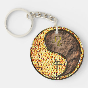 Leo & Earth Horse Keychain