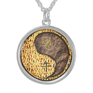 Leo & Earth Horse Sterling Silver Necklace