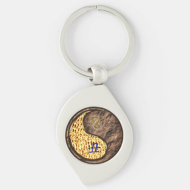 Leo & Earth Ox Keychain (Front)