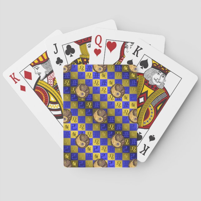 Leo & Earth Ox Poker Cards (Back)