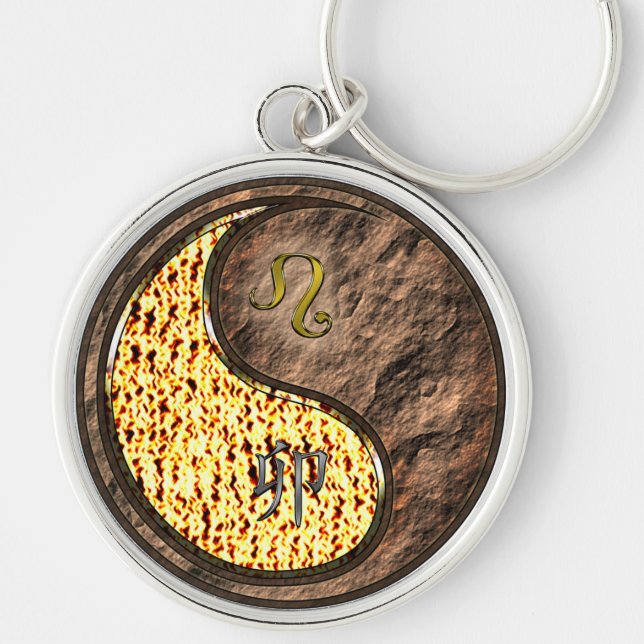 Leo & Earth Rabbit Keychain (Front)
