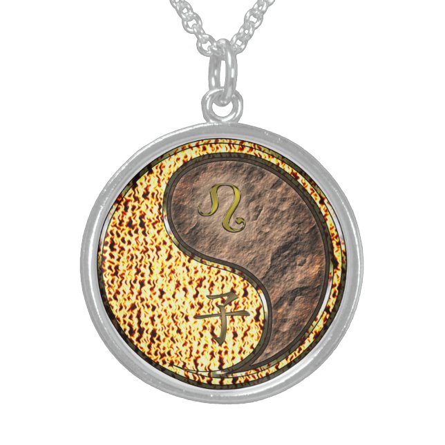 Leo & Earth Rat Sterling Silver Necklace (Front)