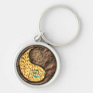 Leo & Earth Snake Keychain