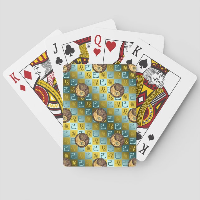 Leo & Earth Snake Poker Cards (Back)