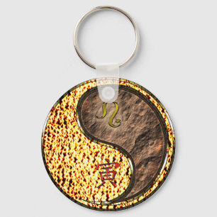 Leo & Earth Tiger Keychain